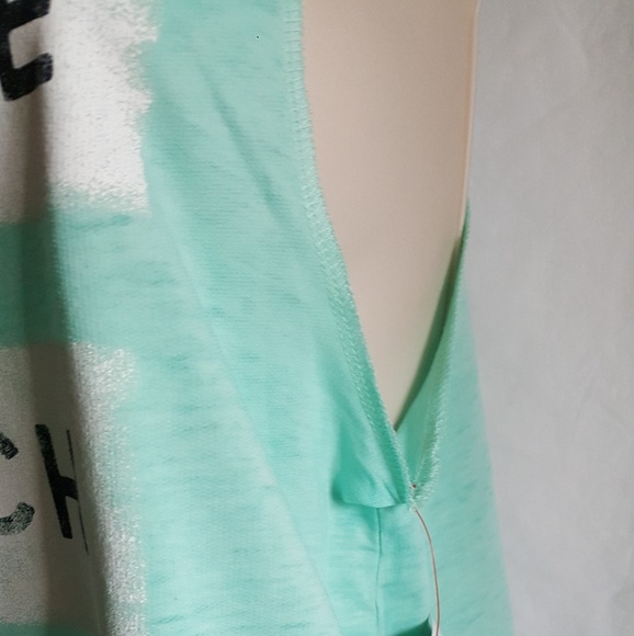 AERO sample Venice Beach teal racerback tee NWT - Picture 4 of 7